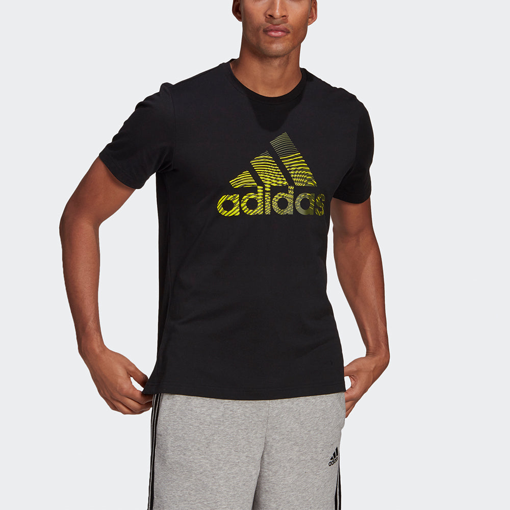 adidas M Extmo Pff T Alphabet Logo Round Neck Sports Short Sleeve Black GL2399