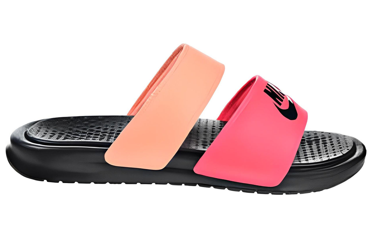 (WMNS) Nike Benassi Duo Ultra Slide 'Racer Pink Sunset Glow' 819717-602