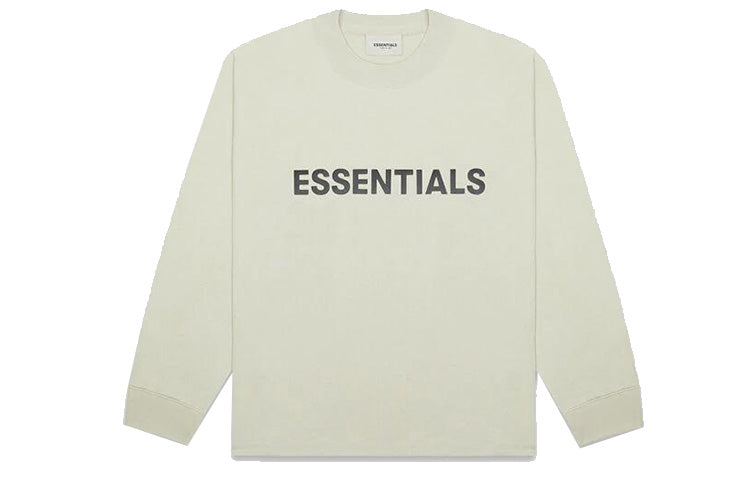 Fear of God Essentials FW20 Long Sleeve Logo Tee 'Sage' FOG-FW20-303