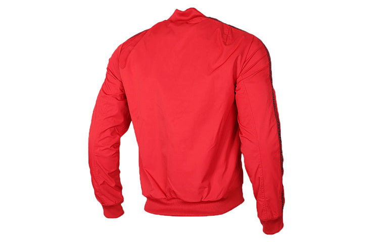 adidas Soccer/Football Manchester United Long Sleeves Zipper Jacket Sports Red DX9077