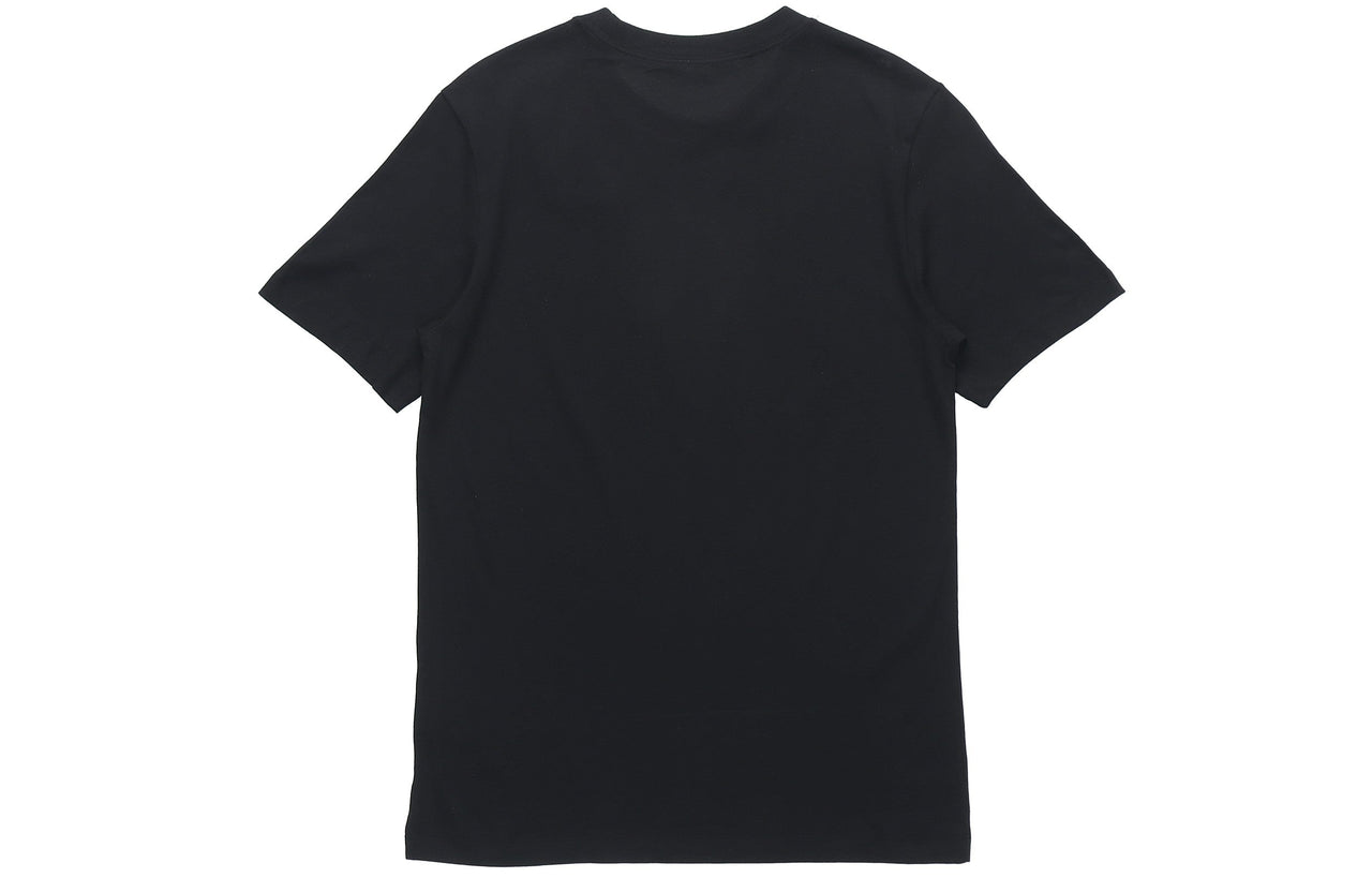 Nike Sportswear Logo Printing Round Neck Short Sleeve Obsidian Color Black AR4994-013
