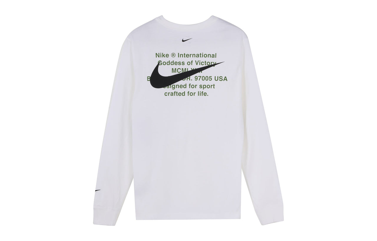 Nike Tee White Men's Long-Sleeve Nike Sportswear Swoosh CK2260-100