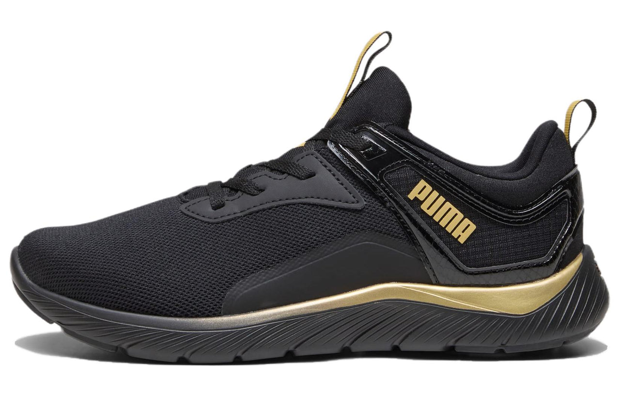 (WMNS) PUMA Softride Remi Molten Metal 'Black Puma Gold' 378848-01