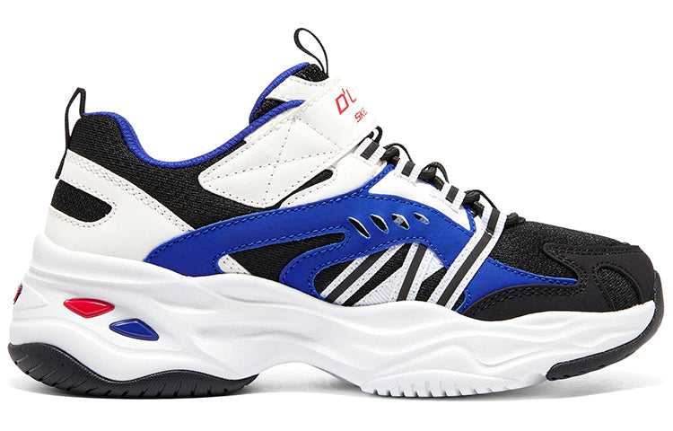 (GS) Skechers DLITES 4.0 'White Black Blue' 405211L-WBKB