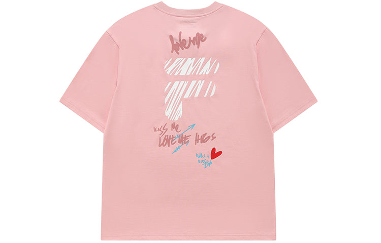 FILA FUSION Casual Logo Tee 'Pink' T11U216103F-PK