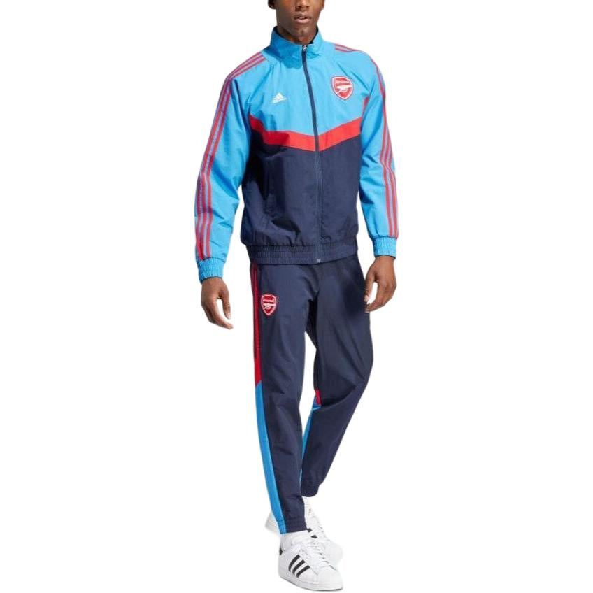 adidas Arsenal Woven Track Top Asia Sizing 'Ray Blue Legend Ink' IU2073