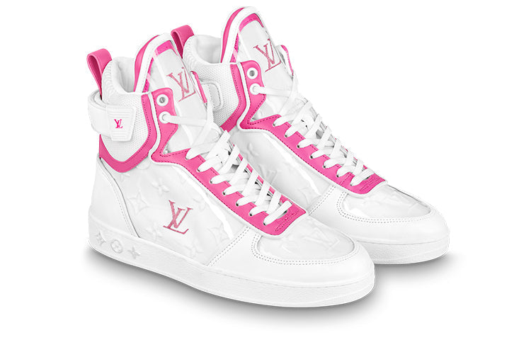 (WMNS) LOUIS VUITTON Boombox Ankle Sneakers 'White Pink' 1A95MF