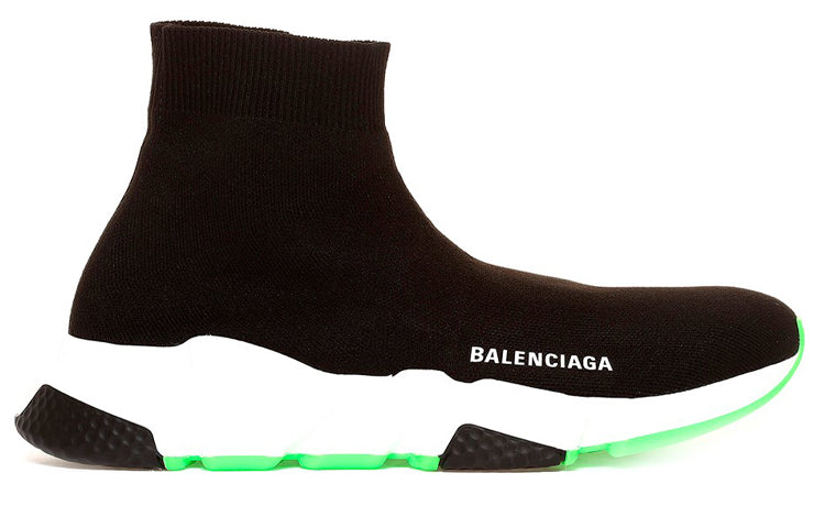 (WMNS) Balenciaga Speed Trainer 'Black White Green' 587280W17041073