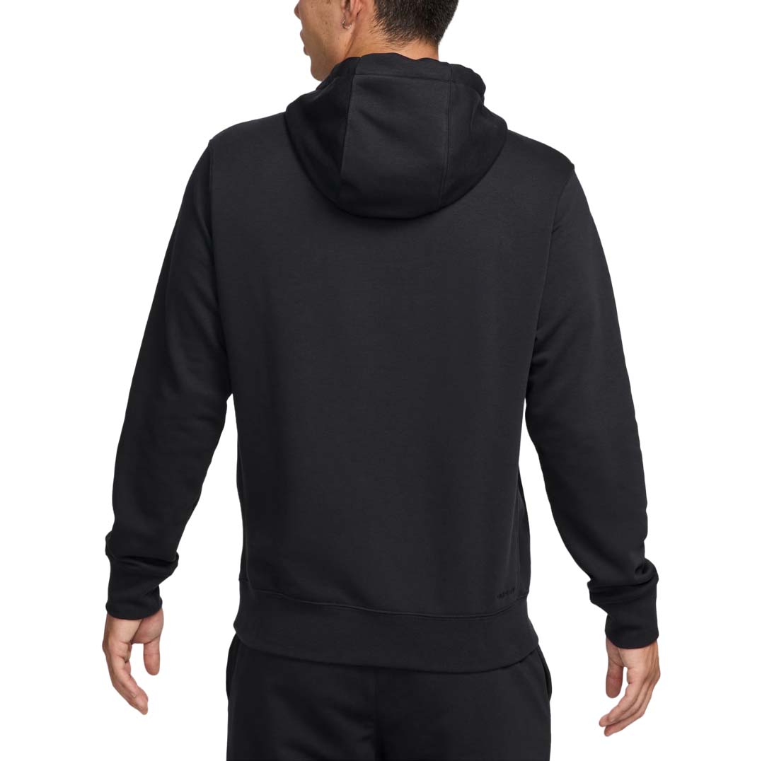 Nike Swoosh Dri-FIT French Terry Pullover Fitness Hoodie Asia Sizing 'Black White' FV9920-010