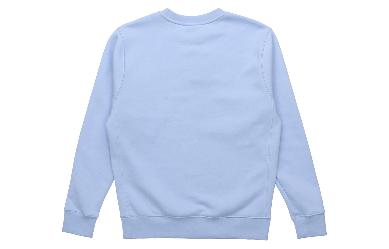 Nike Athleisure Casual Sports Fleece Lined Round Neck Pullover Blue BV2663-436