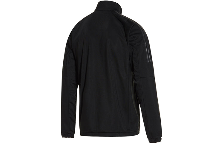 adidas 3s Knit Jkt Tennis Sports Stand Collar Jacket Black FS3771