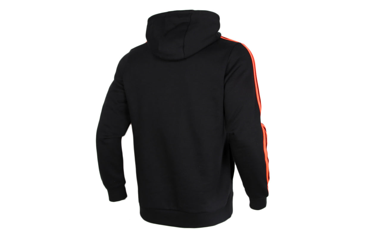 adidas M Fav Nn Hd logo Printing Fleece Lined Stay Warm Sports Pullover Black GQ7049