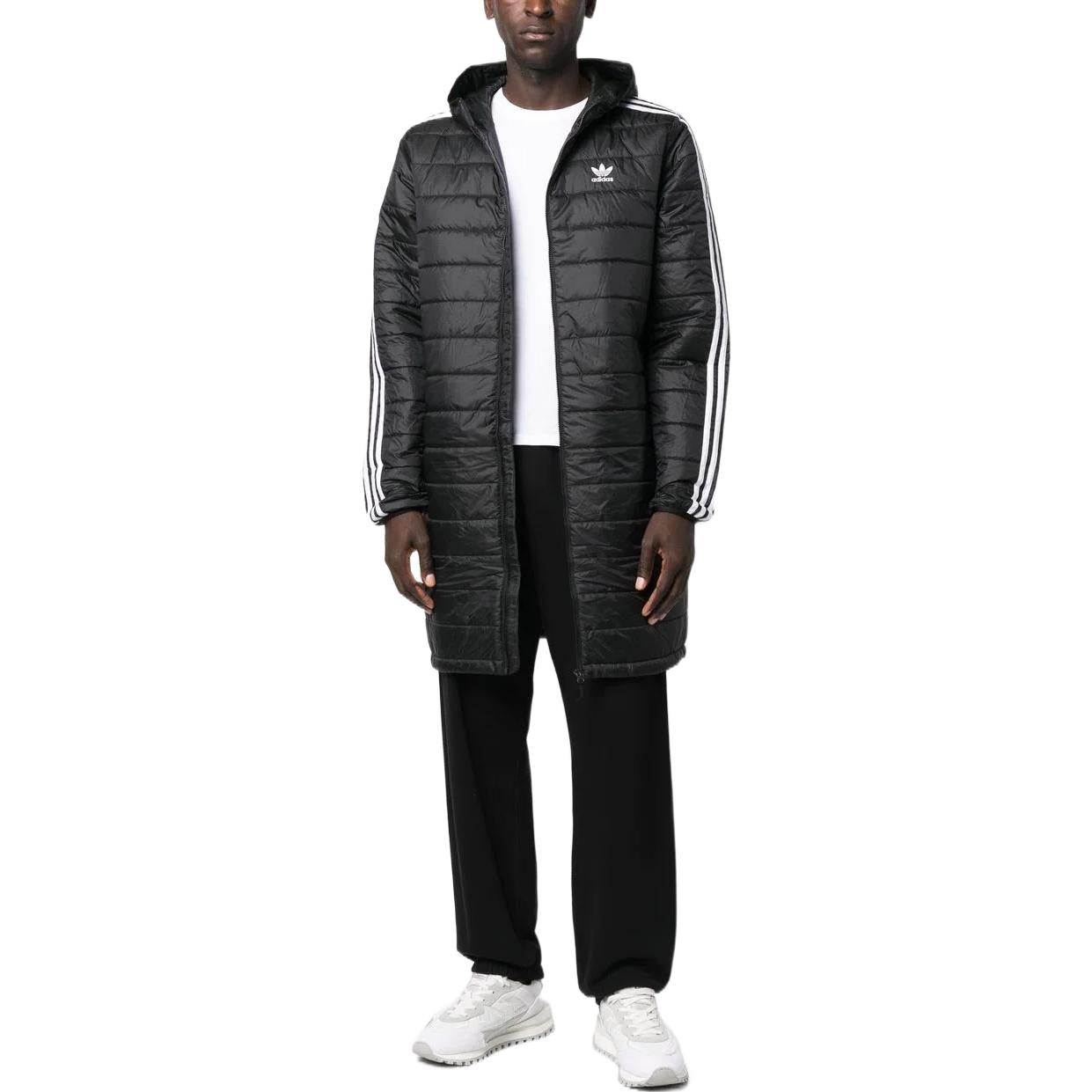 adidas originals Padded Hooded Coat 'Black' HM2461