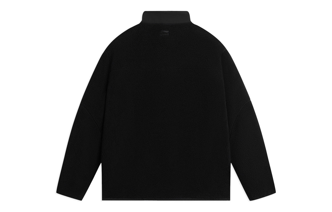 Li-Ning Logo Half Zip Fleece Jacket 'Black' AAES939-2