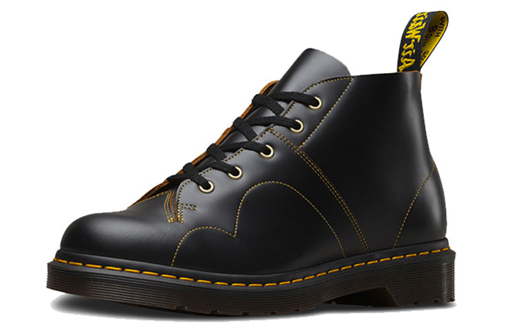 Dr. Martens Church Retro 5 Martin boots Couple Style Black 16054001