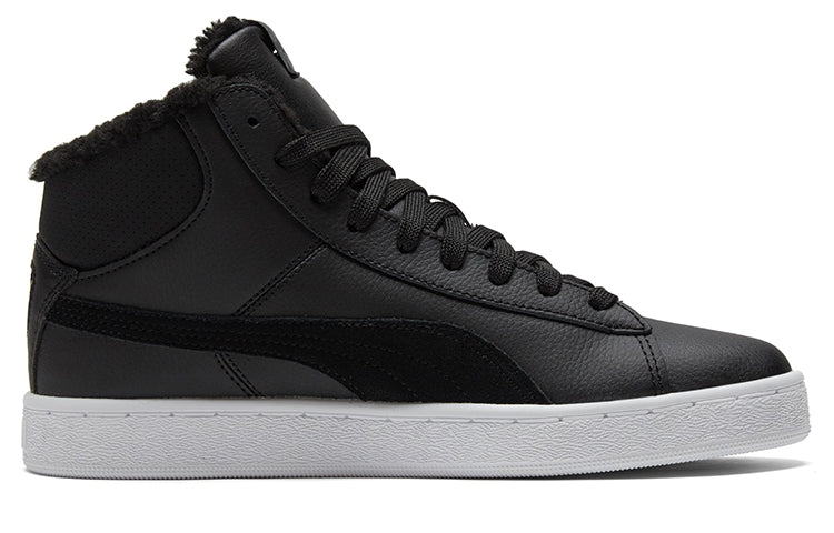PUMA 1948 Mid Lfur Mid-Top Fleece Lined Casual Skate Shoes Unisex Black 364977-01