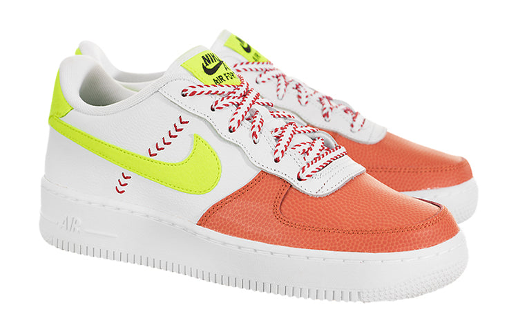 (GS) Nike Air Force 1 Low LV8 SPRB 'White Volt Orange' BQ6978-100