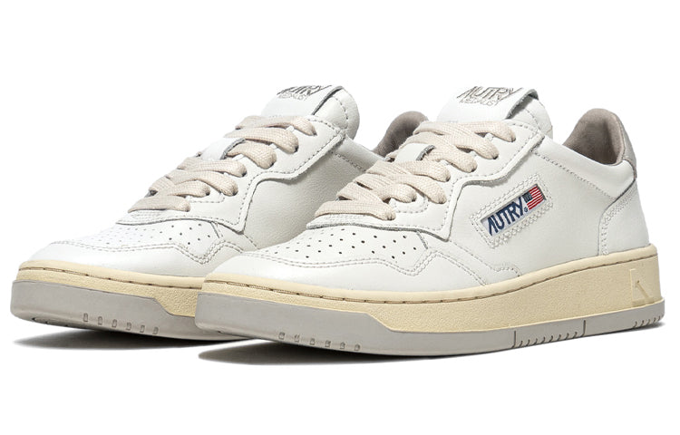 (WMNS) Autry Medalist Leather Low 'White Grey' AULW-BB50