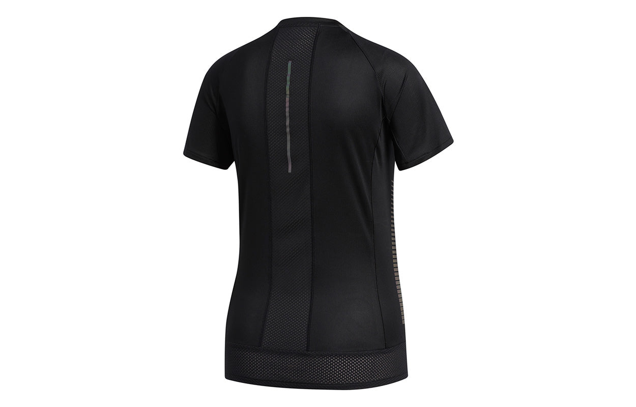 (WMNS) adidas 25/7 TEE RUNR Running Short Sleeve Black EI6301