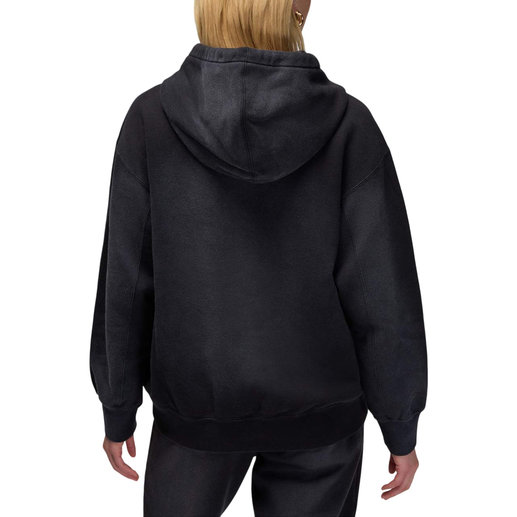 (WMNS) Air Jordan Flight Fleece Satin-Lined Hoodie Asia Sizing 'Black' FV7063-010