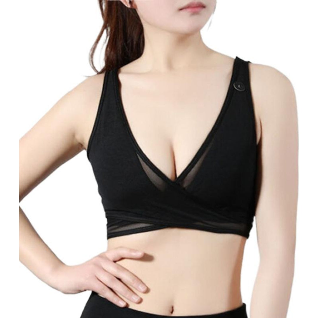 (WMNS) Nike Air Mesh Bra 'Black' AR8845-010