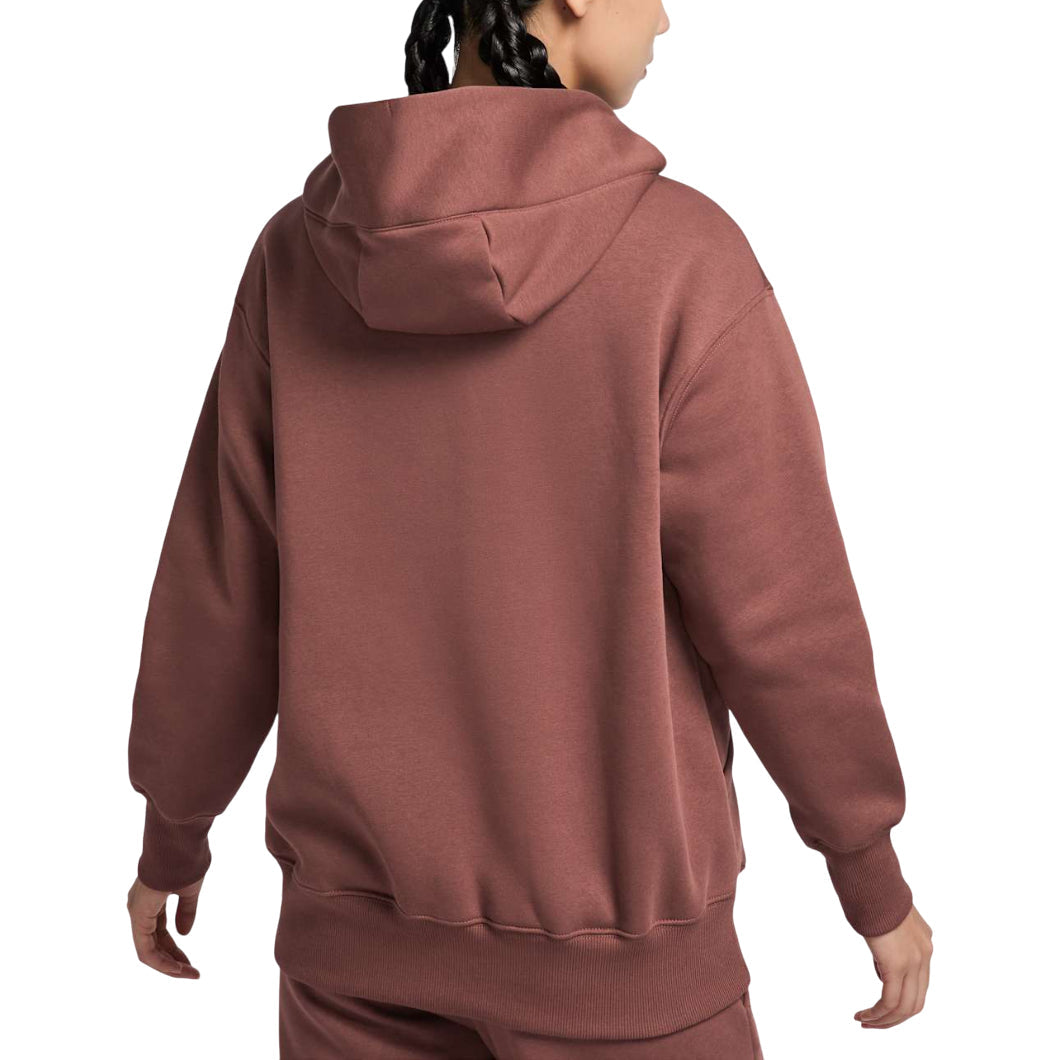 (WMNS) Nike Sportswear Phoenix Fleece Oversized Full-Zip Hoodie Asia Sizing 'Red Sepia' DQ5759-218