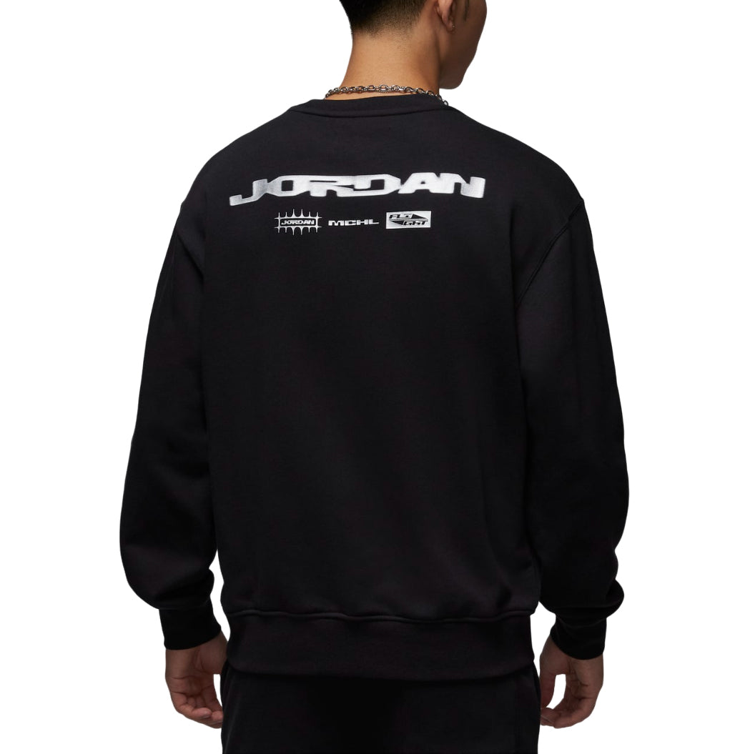 Air Jordan Brooklyn Fleece Crewneck Sweatshirt Asia Sizing 'Black' HV1751-010