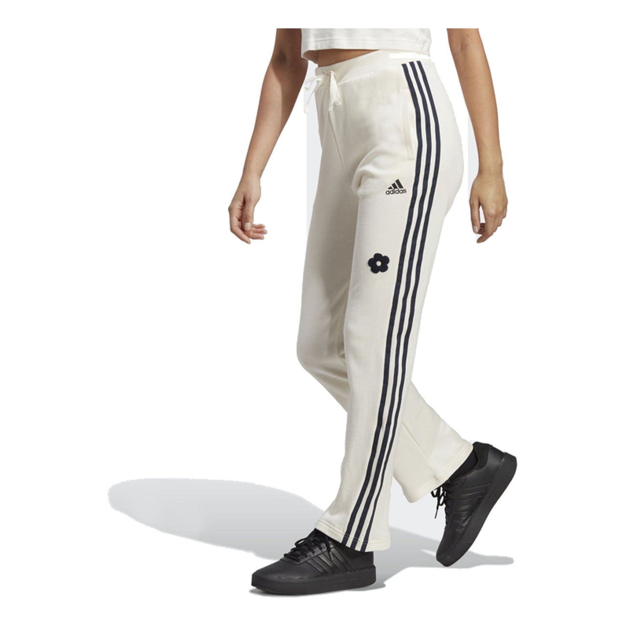 (WMNS) adidas 3-Stripes High Rise Joggers 'White' IC8697