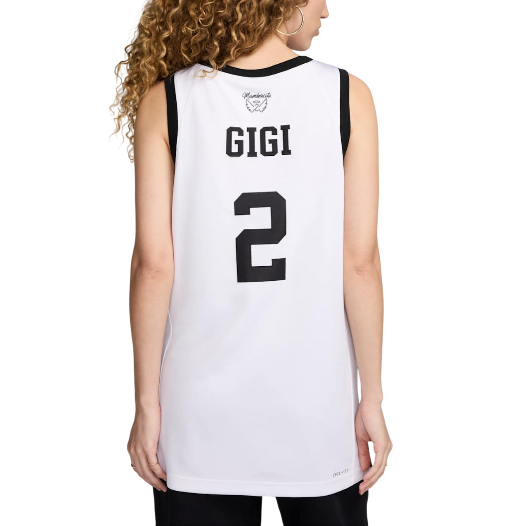 Nike Gigi Bryant Mambacita Basketball Jersey 'White Black' HF7754-100