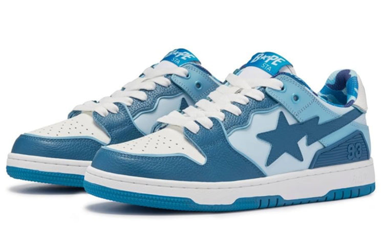 A BATHING APE Sk8 Sta 'Blue White' 1I30-291-005-BLUE