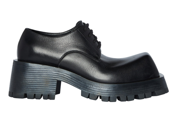 (WMNS) Balenciaga Trooper Derby Shoes 'Black' 678812WB9201000