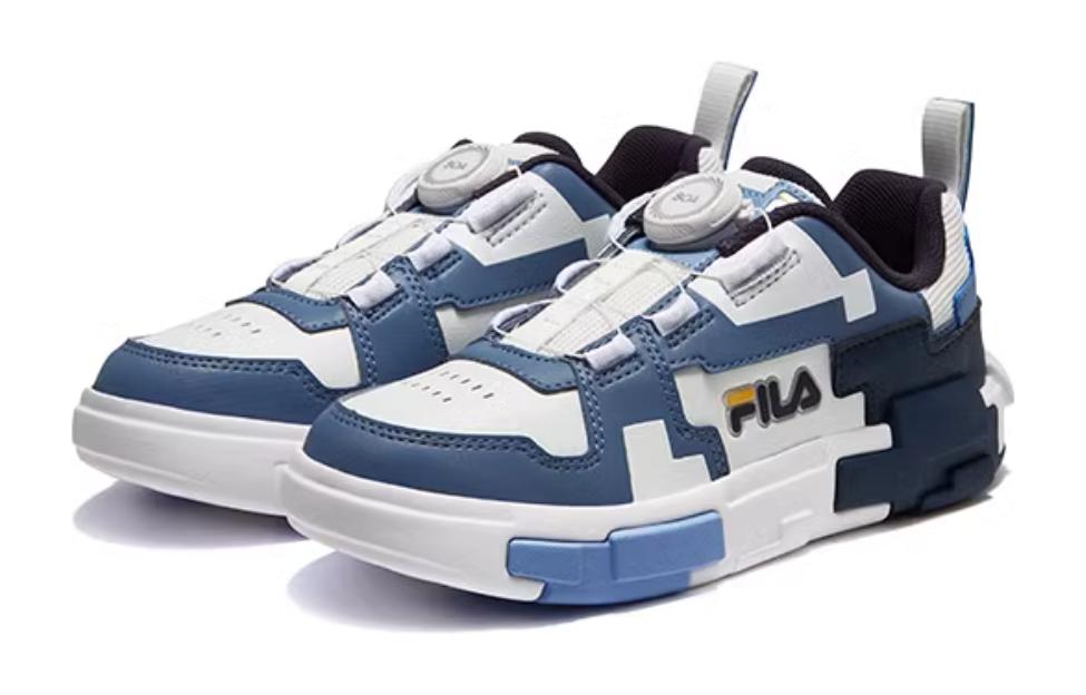 (GS) FILA Fashion Brick Skate Shoes 'White Blue Black' K15B341304FBF