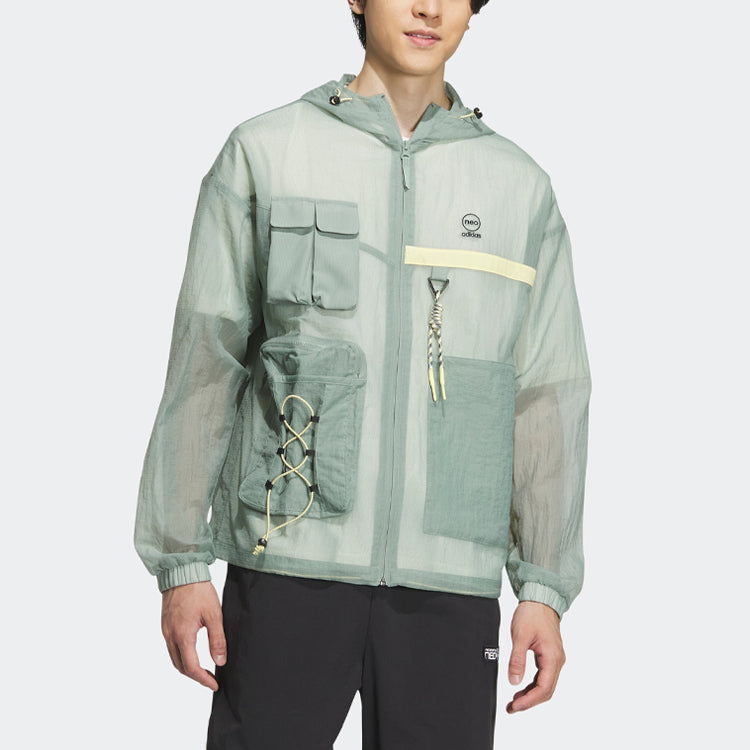 adidas Neo City Escape Windbreaker Jackets 'Teal' IA6861