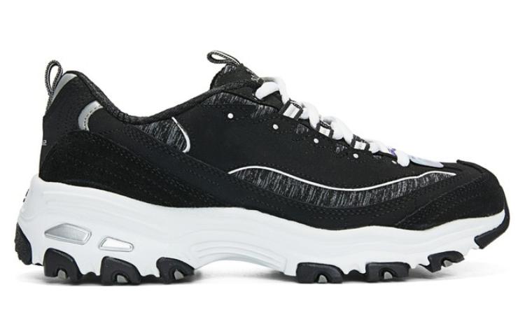 (WMNS) Skechers D'LITES 'Black' 11936-BKW