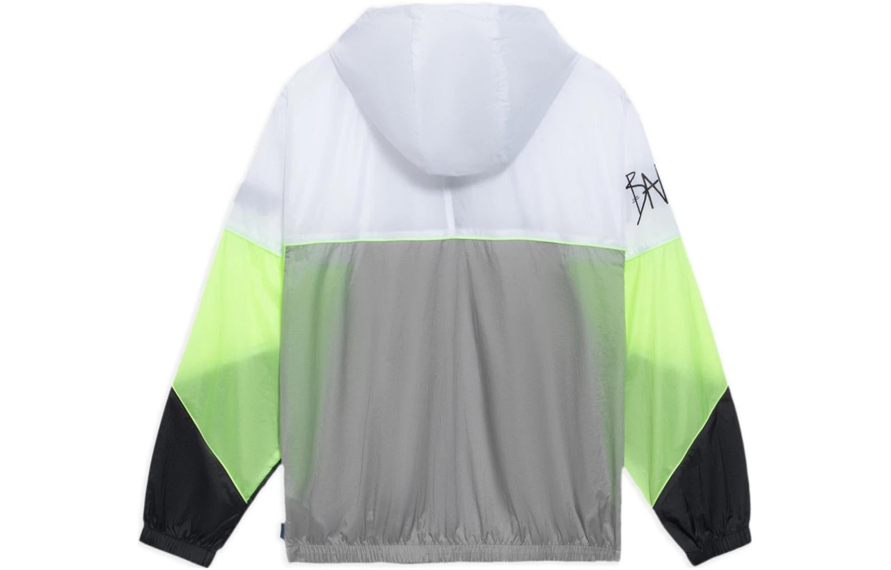 Li-Ning BadFive Logo Loose Fit Jacket 'White Grey' AFDS361-2