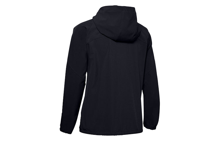 (WMNS) Under Armour Woven Branded Sport Coat Black 1351794-001