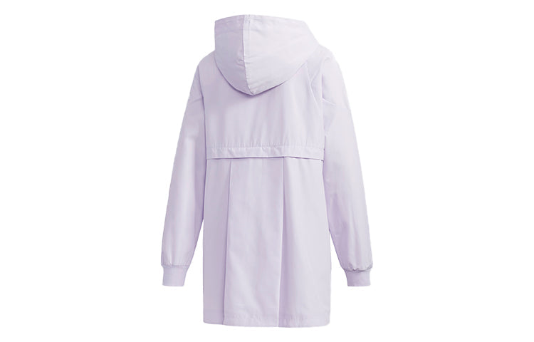 (WMNS) adidas Wb Logo Printing Hooded Jacket Purple FM9258