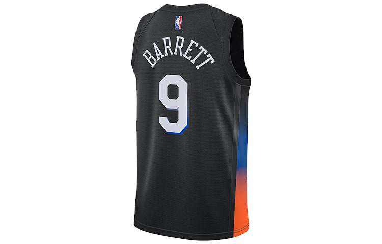 Nike Sports Breathable Basketball Jersey SW Fan Edition New York Knicks 9 Black CN1749-013