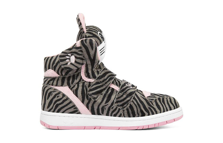 (GS) Skechers Sugarcanes Shoes 'Grey Black Pink' 310998L-GYBK