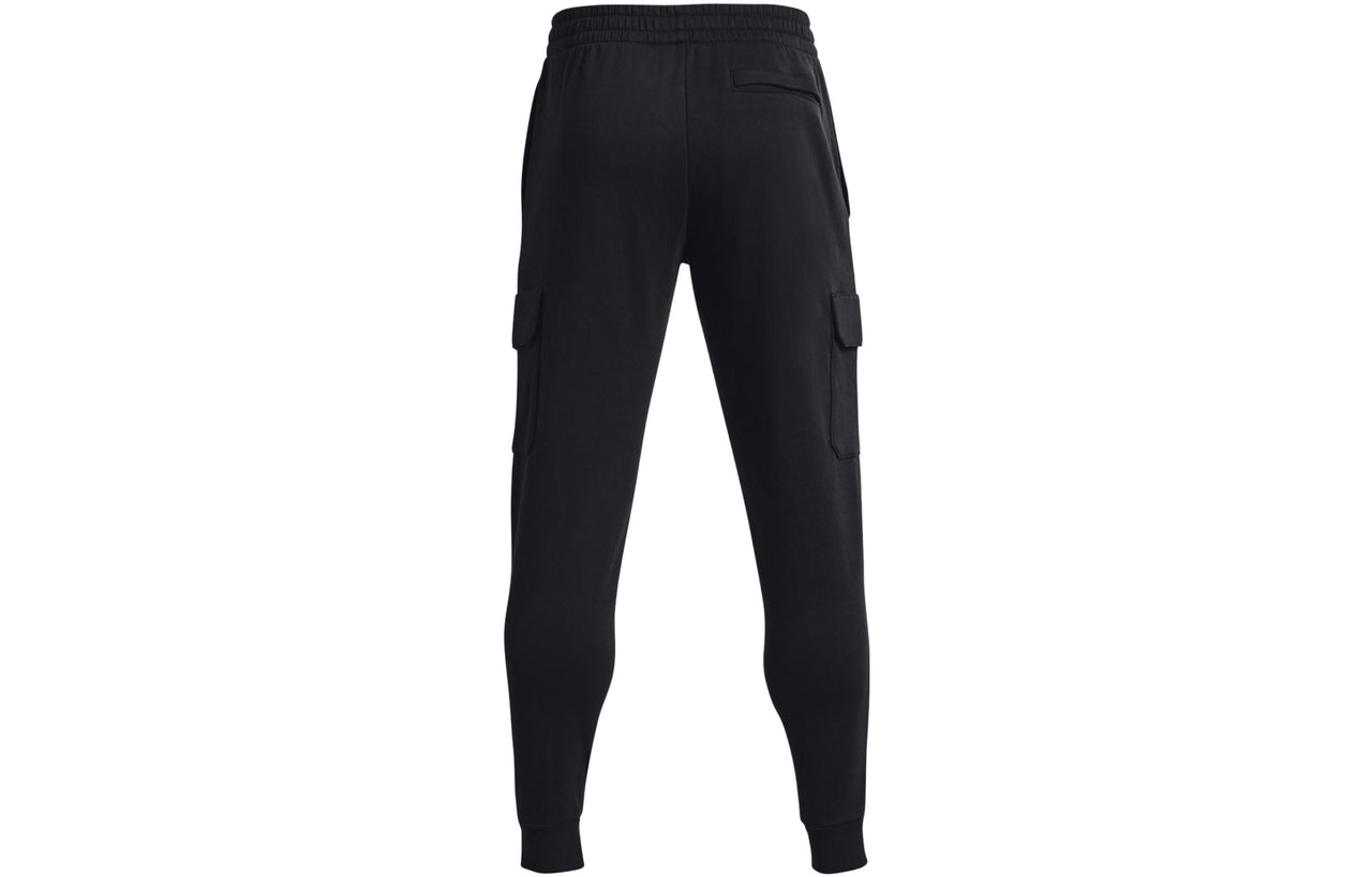 Under Armour Rival Fleece Cargo Joggers 'Black White' 1382134-001