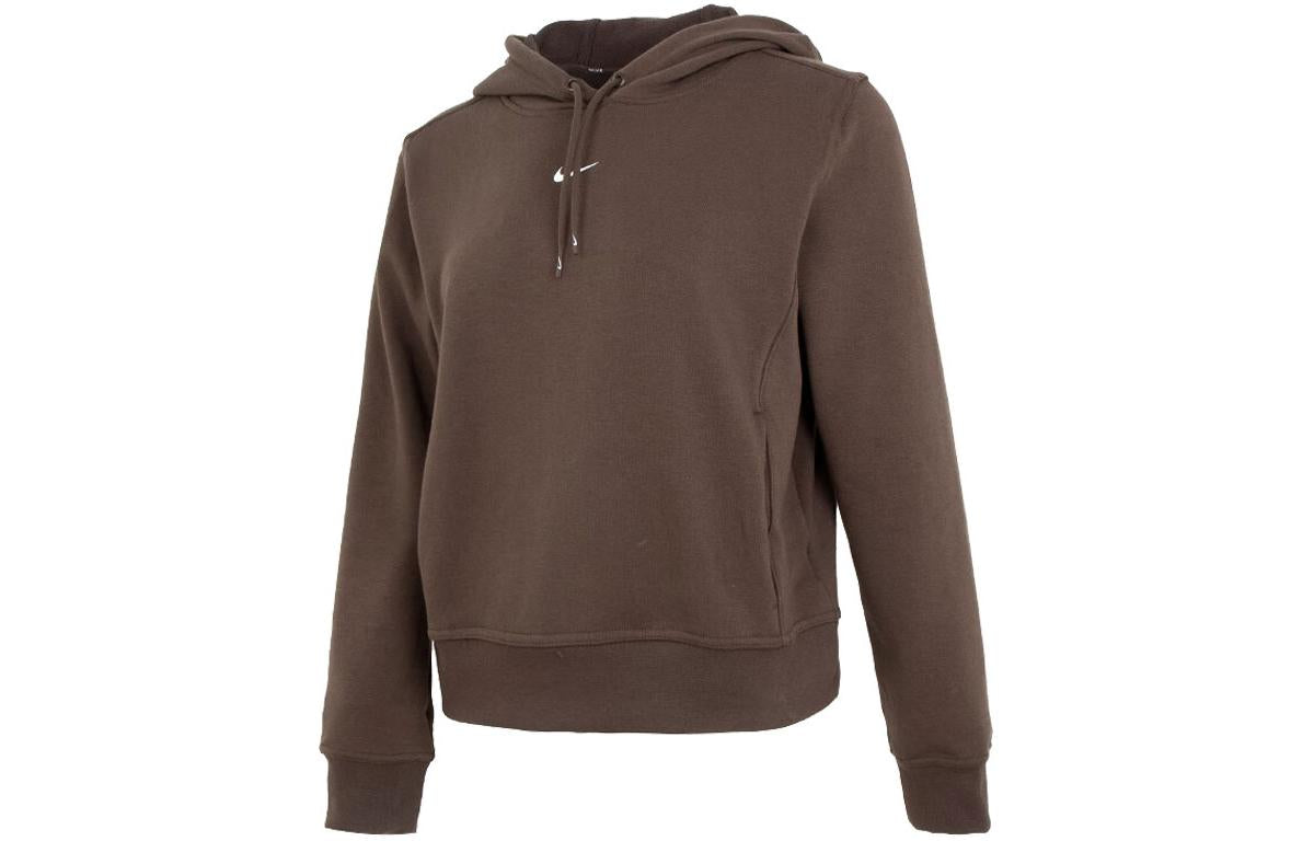 (WMNS) Nike Spring Sports Casual Sweatshirt Pullover 'Brown' FB5144-237