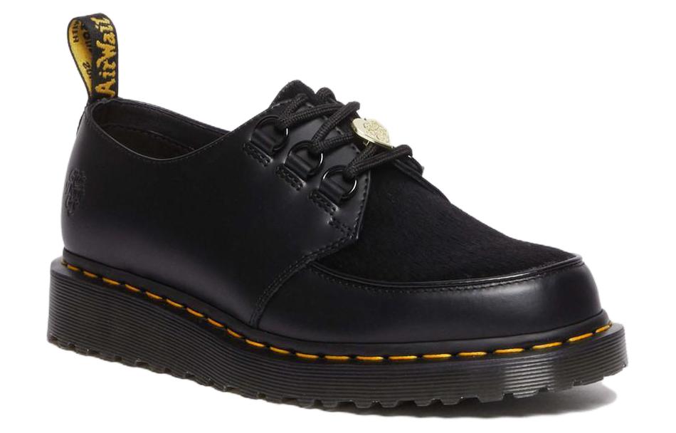 Dr. Martens Ramsey Girls Don't Cry Hair-on Leather Creeper Shoes 'Black' 31789001