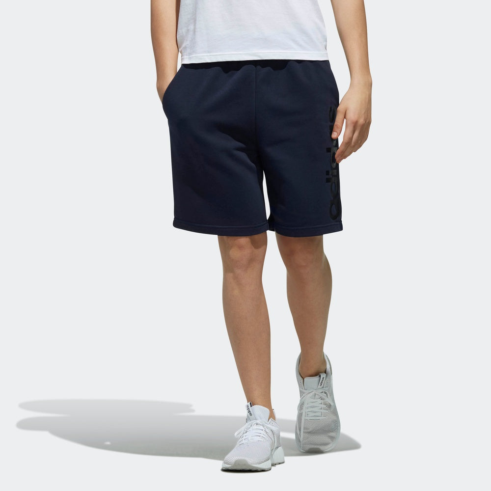 adidas M Ce Shorts Logo Printing Sports Running Knit Navy Blue DW8033