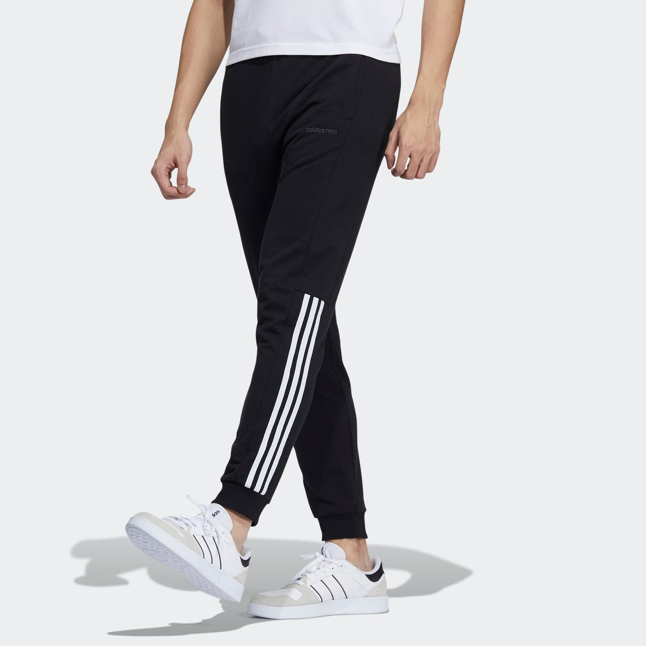 adidas neo M Freye Tp Stripe Bundle Feet Sports Long Pants Black GP5645