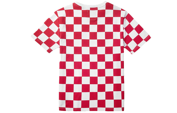 Vans Classical Checkerboard Short Sleeve TEE White/Red VN0A3ZNZIZQ
