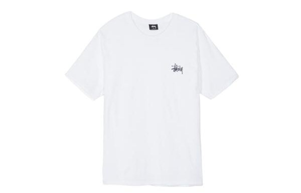 Stussy Classic Basic Printing Short Sleeve 'White' 1904257