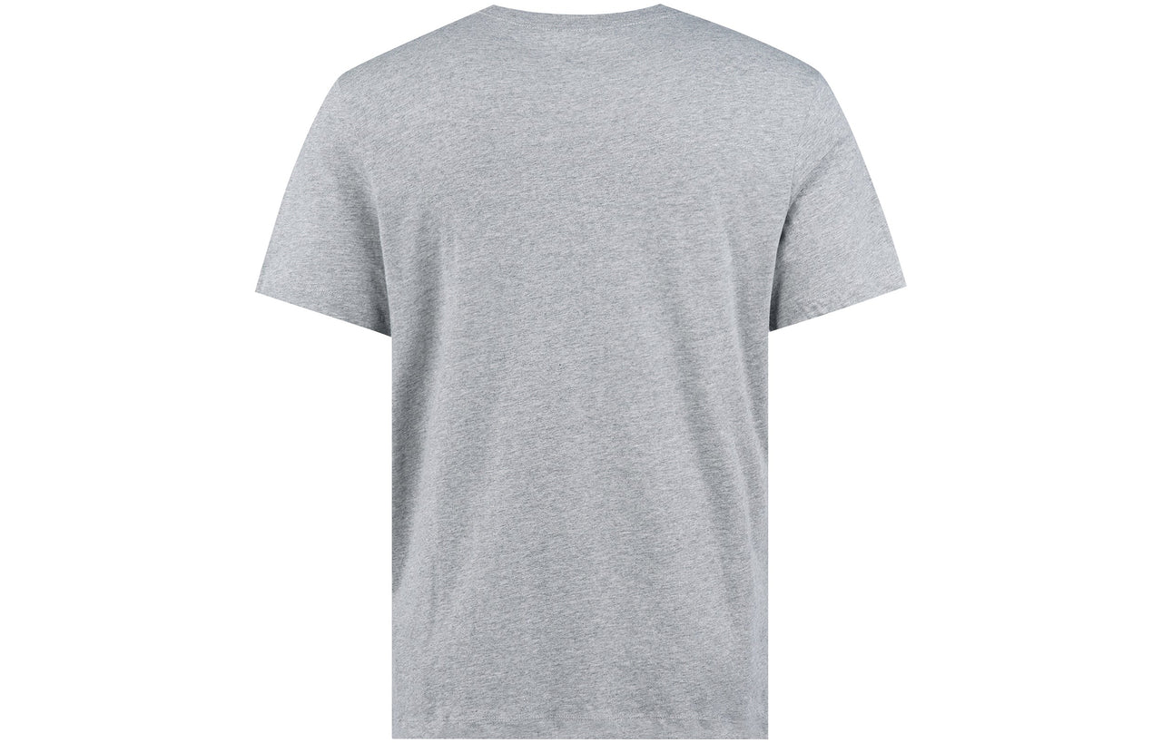 Nike Sportswear Logo Printing Sports Quick Dry Knit Short Sleeve Gray AR5005-063