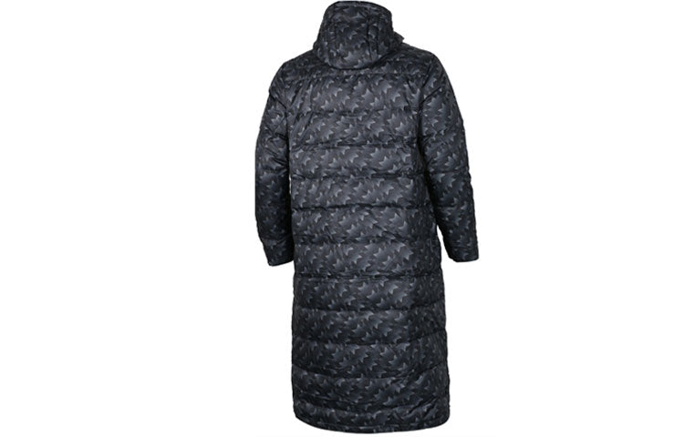 adidas Long Hooded Down Jacket 'Black' BP6983