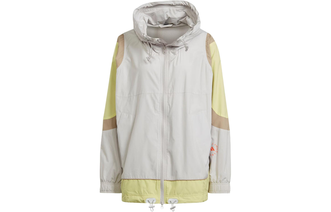 (WMNS) adidas By Stella McCartney Woven Track Top Asia Sizing 'White Yellow' IT7528