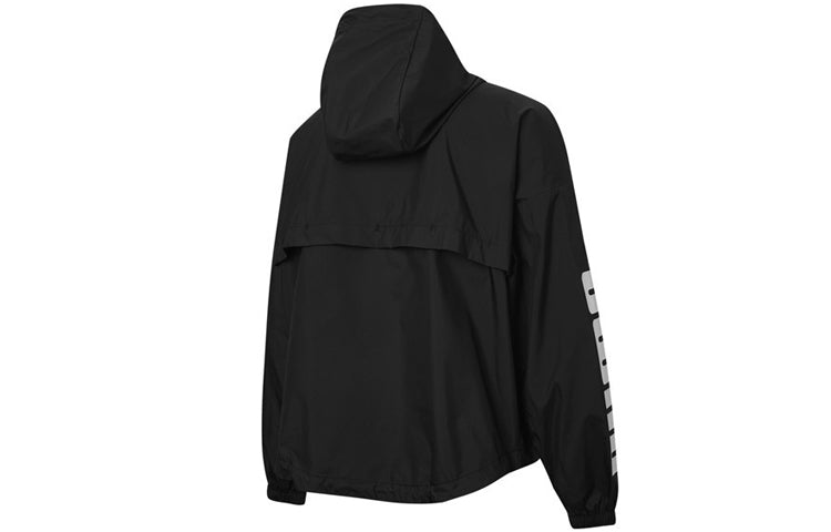 (WMNS) PUMA Half-zip Hooded Windbreaker 584134-01